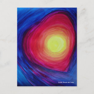 Abundance affirmation postcard