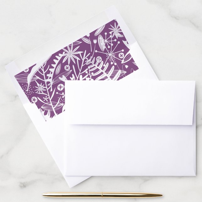 Abundance Botanical Berry Envelope Liner (Desk)