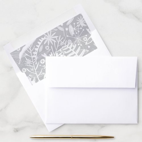 Abundance Botanical Silver Envelope Liner