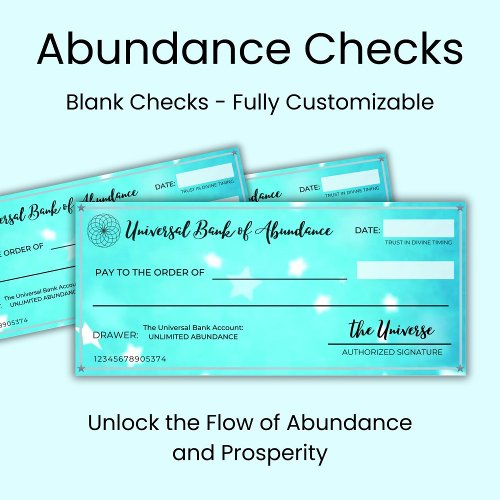 Abundance Checks _ Set of 3 Manifestation Checks