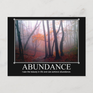 Abundance Custom Postcard