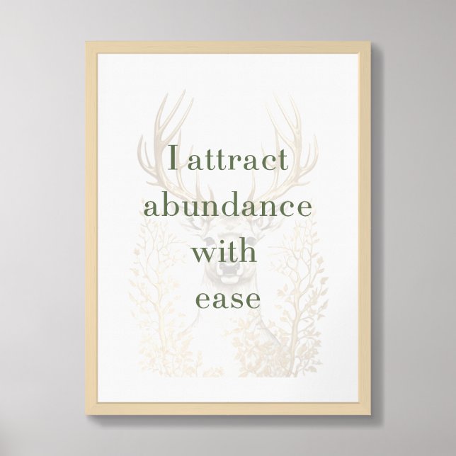 Abundance Finds Me (A) Framed Art (Framed Front)