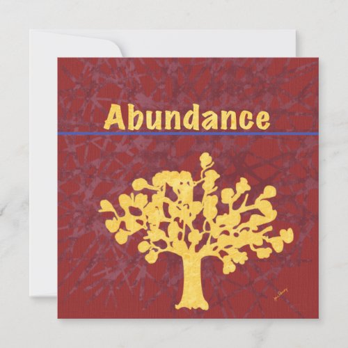 Abundance Flat Note Card