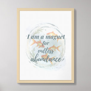 Abundance Flows To Me(A) Framed Art