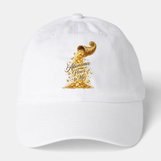 Abundance Flows to Me Inspirational Cap