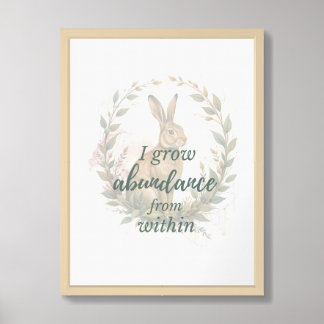 Abundance Grows Within Me(A) Framed Art