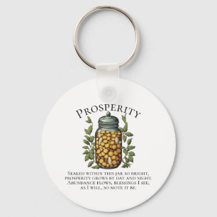 Abundance Jar Money Chant for Prosperity Keychain