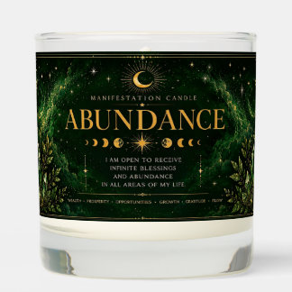 Abundance Manifestation Candle Money Prosperity