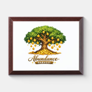 Abundance Money Tree Wood Plaque Wall Decor