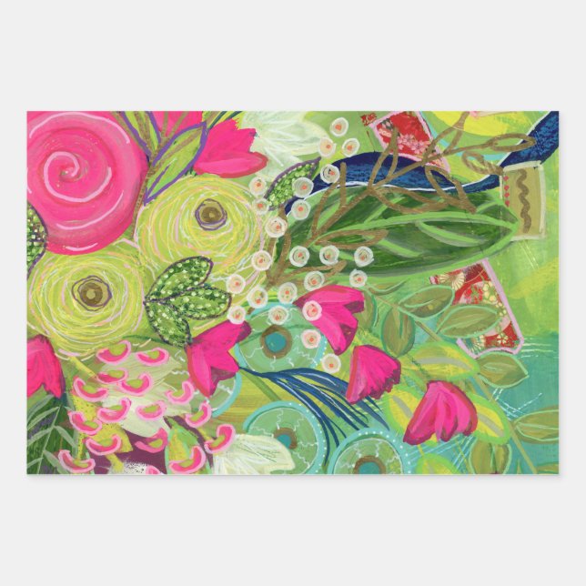 Abundance of Bling Giftwrap Wrapping Paper Sheets (Front)