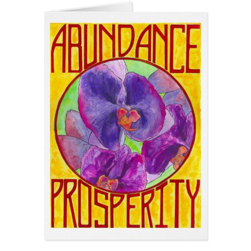 Abundance/Prosperity Card | Zazzle