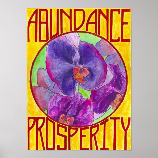 Abundance & Prosperity Poster (Front)
