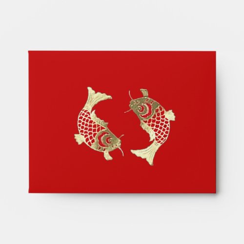 ABUNDANCE Red Envelopes Chinese New Year Gold Fish