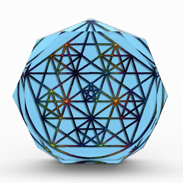 Abundance Sacred Geometry Fractal of Life Award (Front)