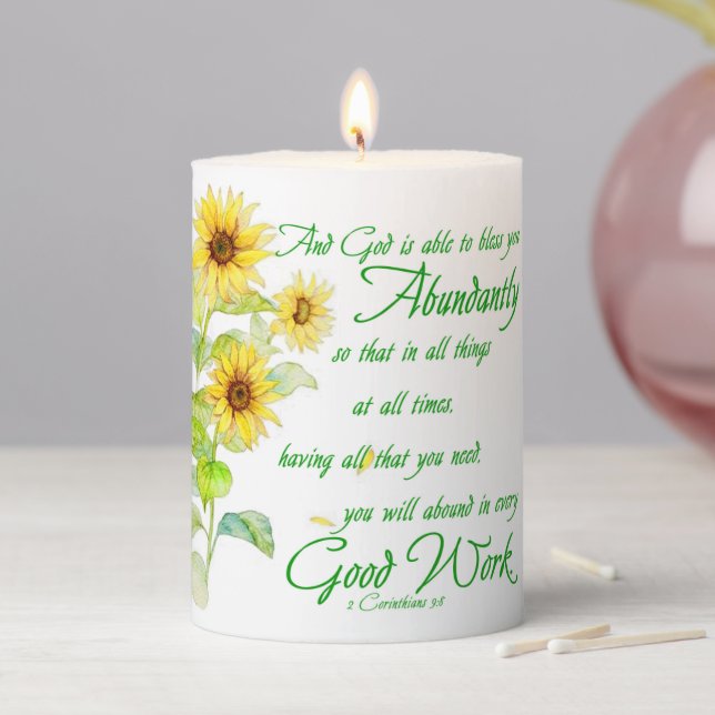 Abundant blessings  pillar candle (In Situ)