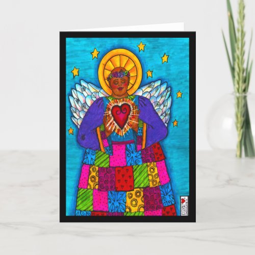 Abundant Blessings Radiant Heart Angel Card