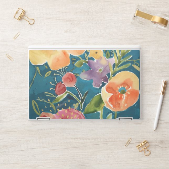 Abundant Florals I HP Laptop Skin (Desk)