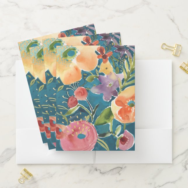 Abundant Florals I Pocket Folder (In Situ)