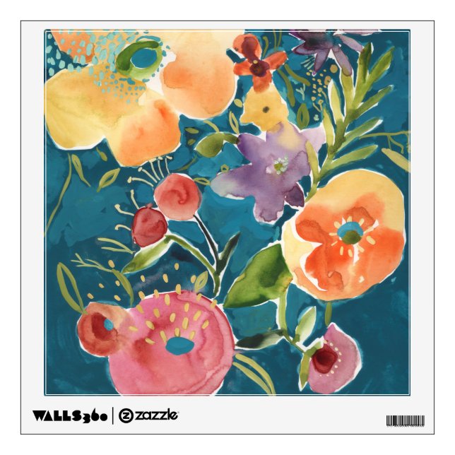 Abundant Florals I Wall Decal (Front)