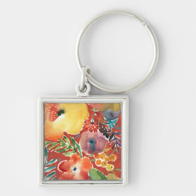 Abundant Florals III Keychain (Front)
