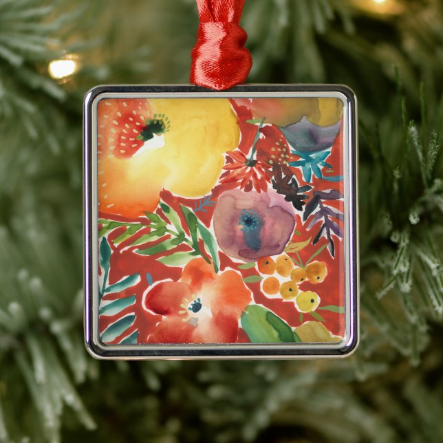 Abundant Florals III Metal Ornament (Tree)