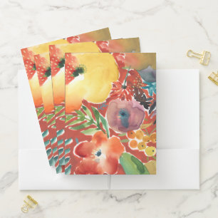 Abundant Florals III Pocket Folder