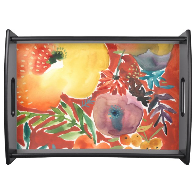 Abundant Florals III Serving Tray (Front)