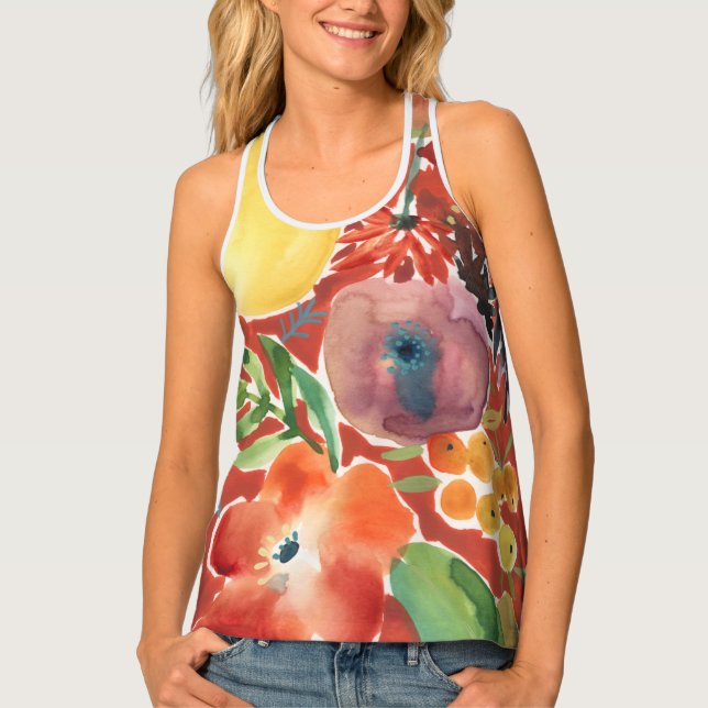 Abundant Florals III Tank Top (Front)