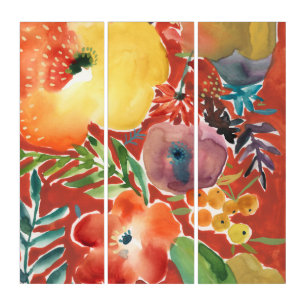 Abundant Florals III Triptych
