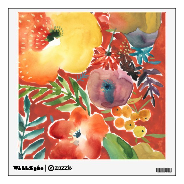 Abundant Florals III Wall Decal (Front)