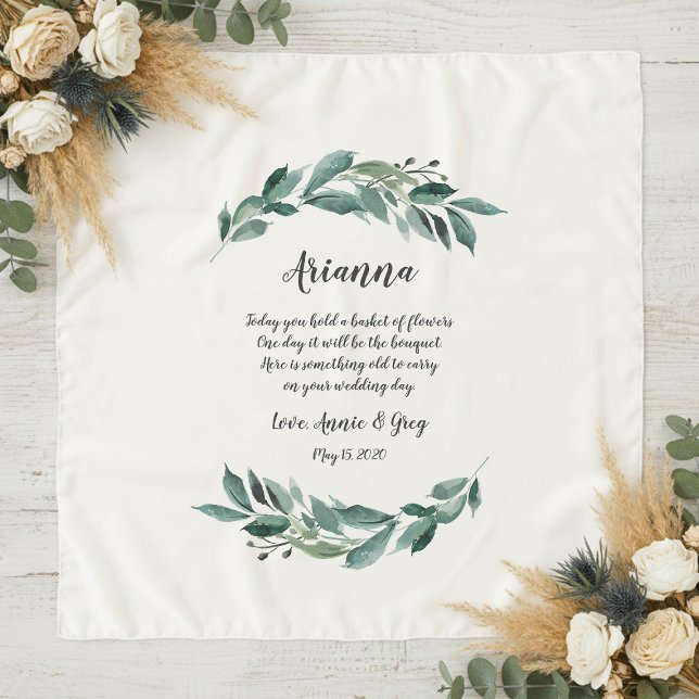 Abundant Foliage Flower Girl Poem Scarf (Creator Uploaded)