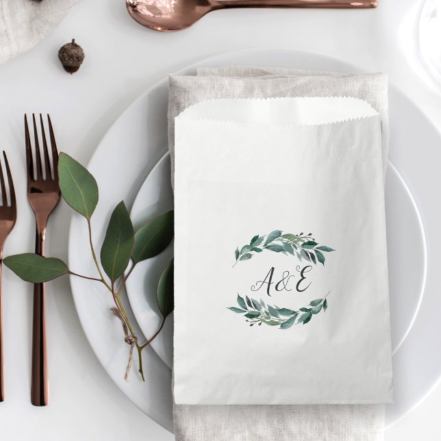 Abundant Foliage Monogram Favor Bag (Creator Uploaded)