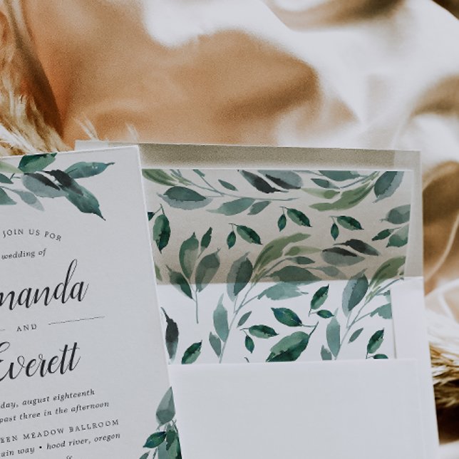 Abundant Foliage Pattern Envelope Liner (Creator Uploaded)