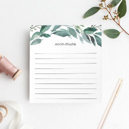 Abundant Foliage | Personalized Lined Notepad