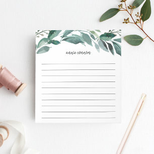 Abundant Foliage   Personalized Lined Notepad