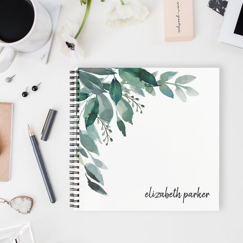 Abundant Foliage Personalized Notebook