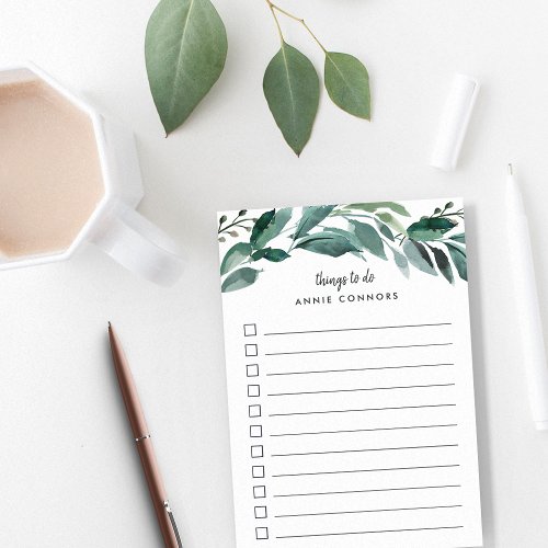 Abundant Foliage  Personalized To Do List Post_it Notes