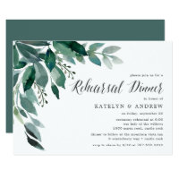 Abundant Foliage | Rehearsal Dinner Invitation