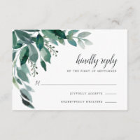 Abundant Foliage RSVP Card