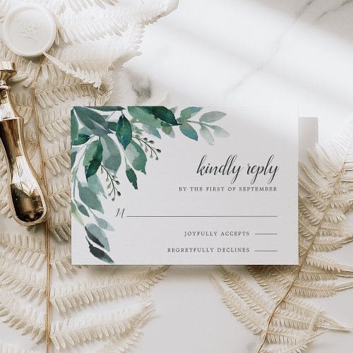 Abundant Foliage RSVP Card