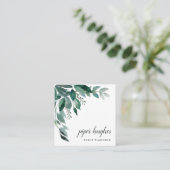 Abundant Foliage Square Business Card (Standing Front)