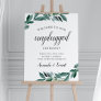 Abundant Foliage Unplugged Wedding Ceremony Sign