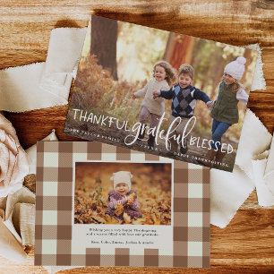 Abundant Gratitude   Thanksgiving Photo Card