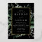 Abundant Greenery Black and Gold Frame Wedding