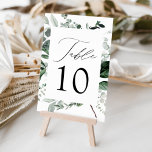 Abundant Greenery Wedding Table Number<br><div class="desc">Elegant,  botanical wedding table cards featuring the table number nestled in a rectangular frame surrounded by eucalyptus,  ferns,  and other rich greenery. Personalize the number for each table card and add it to your cart. Designed to coordinate with our Abundant Greenery wedding collection.</div>