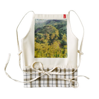 Abundant greenery zazzle HEART apron