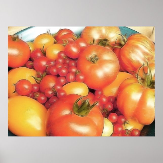 Abundant Harvest - Heirloom Tomatoes Poster (Front)