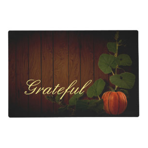 Abundant Harvest Pumpkin Thanksgiving Placemat