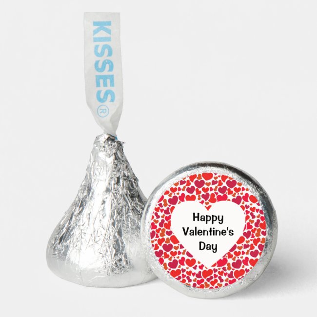 Abundant Hearts Valentine Design Hershey Kisses