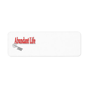 Abundant Life: The Key - v1 (John 10:10) Label